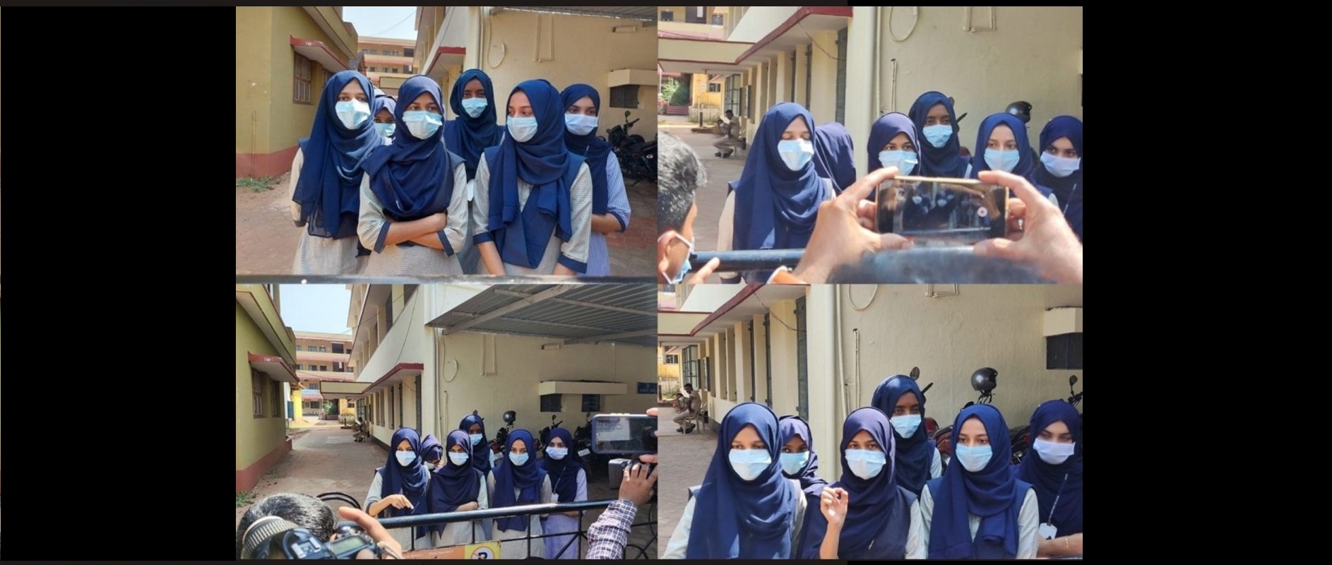 कर्नाटक: उडुपी के दो अन्य कॉलेजों में हिजाब पहनकर गईं मुस्लिम छात्राओं को रोका गया