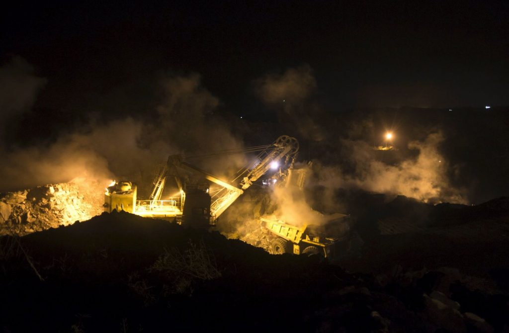 Jharia burning coal field at Dhanbad district in Jharkhand September 2012 Photo Reuters