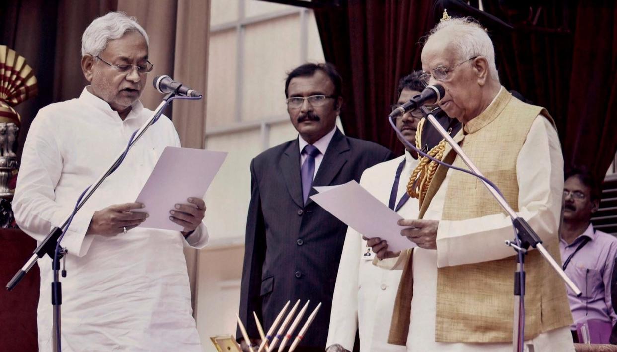 Nitish Kumar Oath Taking Ceremony PTI