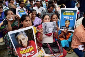 Gauri Lankesh Protest PTI