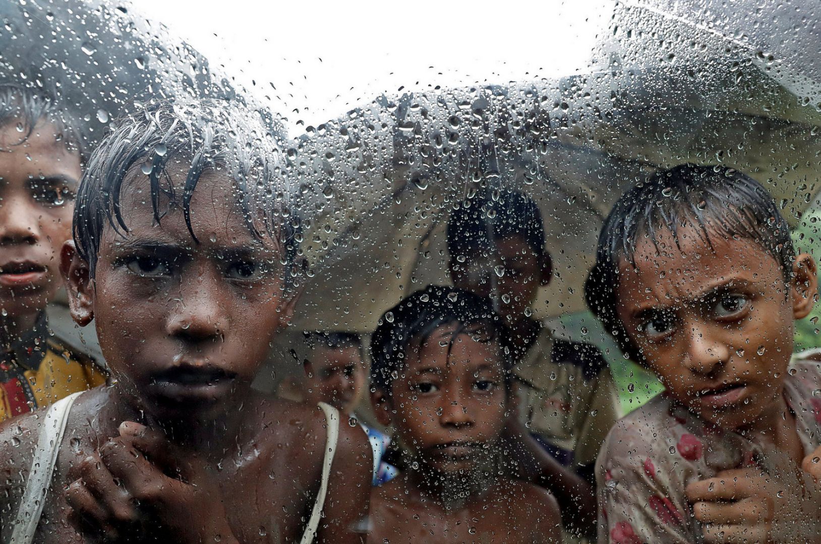 Rohingya refugee children pictured in a camp in cox's Bazar Bangladesh. Reuters/Cathal McNaughton