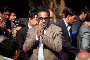 New Delhi: Supreme Court judge Jasti Chelameswar during a press conference at his residence in New Delhi on Friday. PTI Photo by Ravi Choudhary (PTI1_12_2018_000029B)