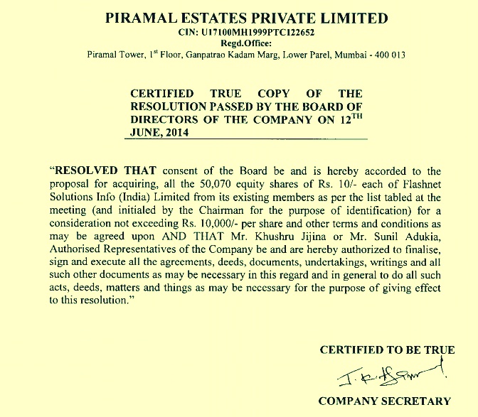 Piramal-Enterprises-board-resolution-authorising-the-purchase-of-Flashnet-shares