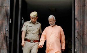 New Delhi: **FILE** File photo of Mecca Masjid blast accused Swami Aseemanand who was acquitted by a special NIA court in Hyderabad on Monday. PTI Photo (PTI4_16_2018_000050B)