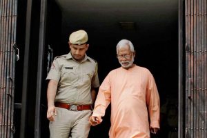 New Delhi: **FILE** File photo of Mecca Masjid blast accused Swami Aseemanand who was acquitted by a special NIA court in Hyderabad on Monday. PTI Photo (PTI4_16_2018_000050B)