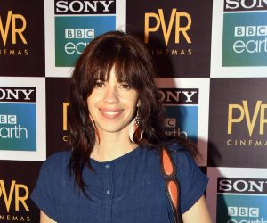 Mumbai: Bollywood actress Kalki Koechlin at the first ever Blue Carpet theatrical screening in India of 'Blue Planet II' by Sony BBC Earth, in Mumbai on Tuesday. (PTI Photo) (PTI5_16_2018_000052B)