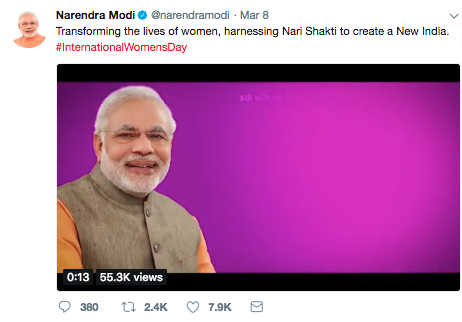 Modi Tweet Womens day