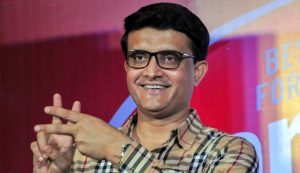 Kolkata: Former Indian cricket captain Sourav Ganguly during a promotional event for Complan 'Kom Protein Cholbe Na' (Say No To Less Protein) movement, in Kolkata on Thursday. PTI Photo (PTI5_10_2018_000205B)