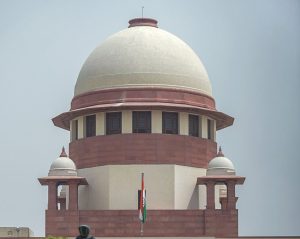 New Delhi: A view of the Supreme Court, in New Delhi, on Thursday. (PTI Photo / Vijay Verma)(PTI5_17_2018_000040B)
