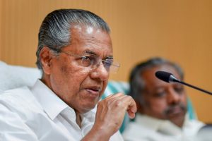 New Delhi: Kerala CM Pinarayi Vijayan during a press conference in New Delhi on Saturday,June 23,2018.( PTI Photo/ Atul Yadav)(PTI6_23_2018_000063B)
