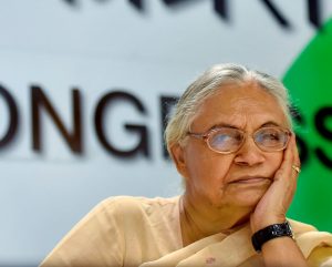 New Delhi: Senior Congress leader and Delhi former chief minister Sheila Dikshit during a press conference, in New Delhi, on Friday, June 15, 2018. (PTI Photo/Ravi Choudhary)(PTI6_15_2018_000098B)