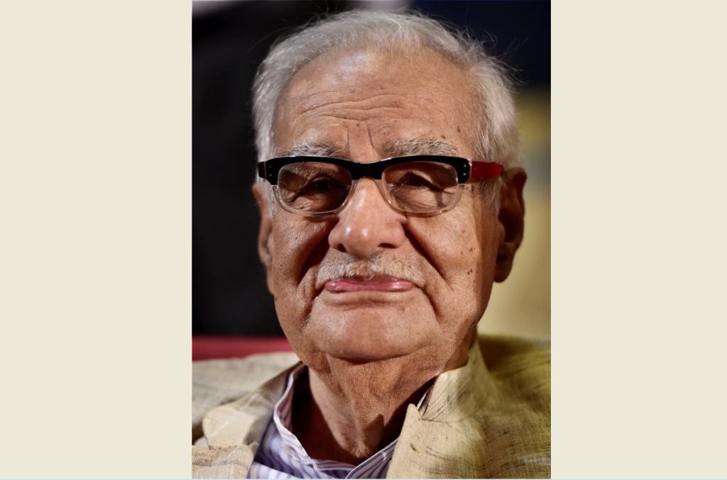 **FILE** New Delhi: File photo of eminent journalist and author Kuldip Nayar, who passed at a private hospital in New Delhi early Thursday, Aug 23, 2018. He was 95. (PTI Photo/Kamal Kishore)(PTI8_23_2018_000014B)