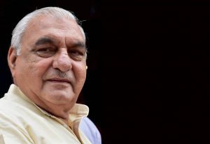 New Delhi: In this file photo dated Aug 2, 2016, is seen former Haryana chief minister Bhupinder Singh Hooda, in New Delhi. Hooda and Congress leader Sonia Gandhi's son-in-law Robert Vadra were booked on Saturday by Haryana Police for alleged irregularities in land deals in Gurgaon. An FIR against Vadra, Hooda and two companies - DLF and Onkareshwar Properties - has been registered at Kherki Daula police station in Gurgaon, Manesar Deputy Commissioner of Police Rajesh Kumar told PTI. (PTI Photo/Kamal Kishore)