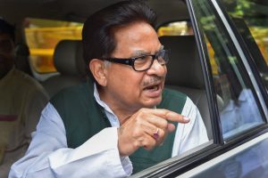 New Delhi: Senior Congress leader and Rajya Sabha MP PL Punia after a press conference regarding Vijay Mallya's allegations, in New Delhi, Thursday, Sept 13, 2018. Punia said, on March 1, 2016, when he was in the Central Hall of Parliament, he had seen Jaitley and Mallya talking 'discretely'.(PTI Photo/Subhav Shukla) (PTI9_13_2018_000084B)