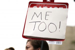 People participate in a "MeToo" protest march for survivors of sexual assault and their supporters in Hollywood, California last Noember. Less than four months after the #MeToo movement inspired a national conversation about sexual misconduct and led to the downfall of dozens of powerful American men, a backlash seems to be underway. File/Lucy Nicholson, Reuters