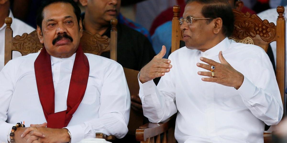Mahinda Rajapaksa and Maithripala Sirisena Reuters