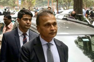 New Delhi: Reliance Communication Ltd (RCom) Chairman Anil Ambani leaves after appearing at the Supreme Court in connection with a contempt petition filed by Ericsson India against him over non-payment of dues, in New Delhi, Tuesday, Feb. 12, 2019. (PTI Photo/ Shahbaz Khan)(PTI2_12_2019_000091B)