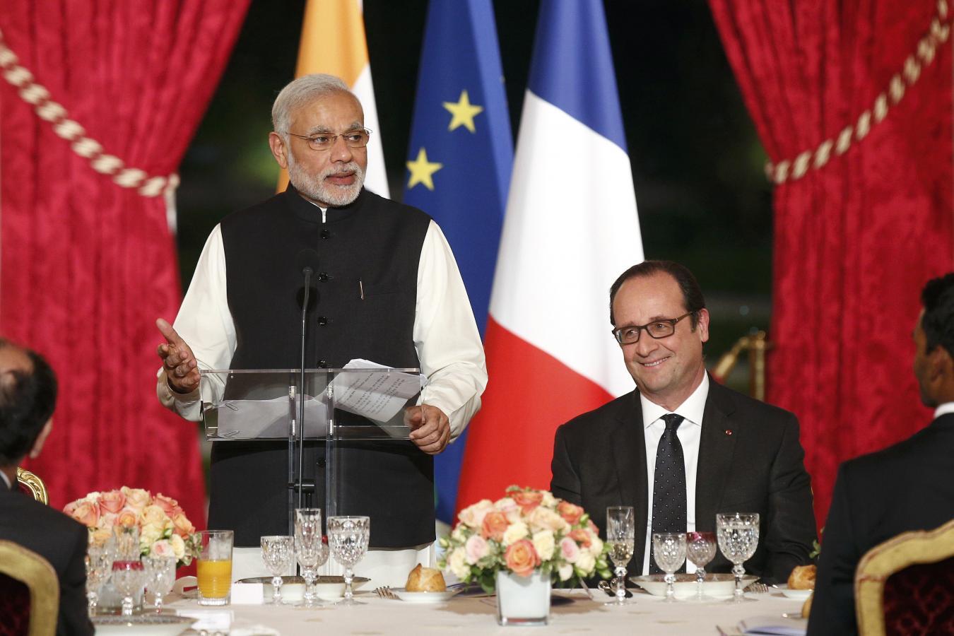 Narendra Modi Hollande Reuters