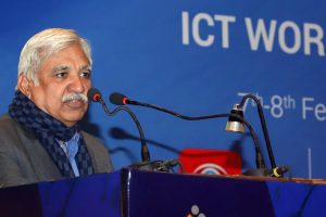 New Delhi: Chief Election Commissioner Sunil Arora addresses the concluding session of the Training workshop on ICT Application for General Elections 2019, in New Delhi, Friday, Feb 8, 2019. (PIB Photo via PTI) (PTI2_8_2019_000236B)