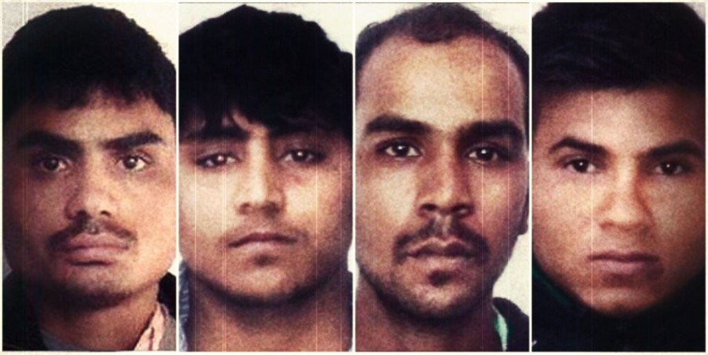 निर्भया सामूहिक बलात्कार मामले के दोषी अक्षय कुमार सिंह, विनय शर्मा, मुकेश सिंह और पवन गुप्ता (बाएं से दाएं). (फोटो: पीटीआई)