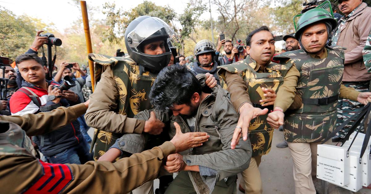 Jamia Students Protest Police Reuters