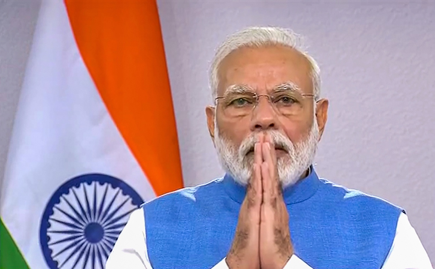 **EDS: VIDEO GRAB** New Delhi: Prime Minister Narendra Modi gestures during his address to the nation on coronavirus pandemic in New Delhi, Thursday, March 19, 2020. (PTI Photo)(PTI19-03-2020_000207B)