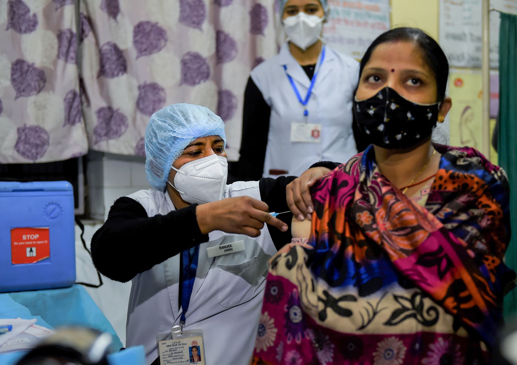 दिल्ली के दरियागंज में एक स्वास्थ्य केंद्र पर कोविड-19 टीकाकरण का ड्राई रन. (फोटो: पीटीआई)