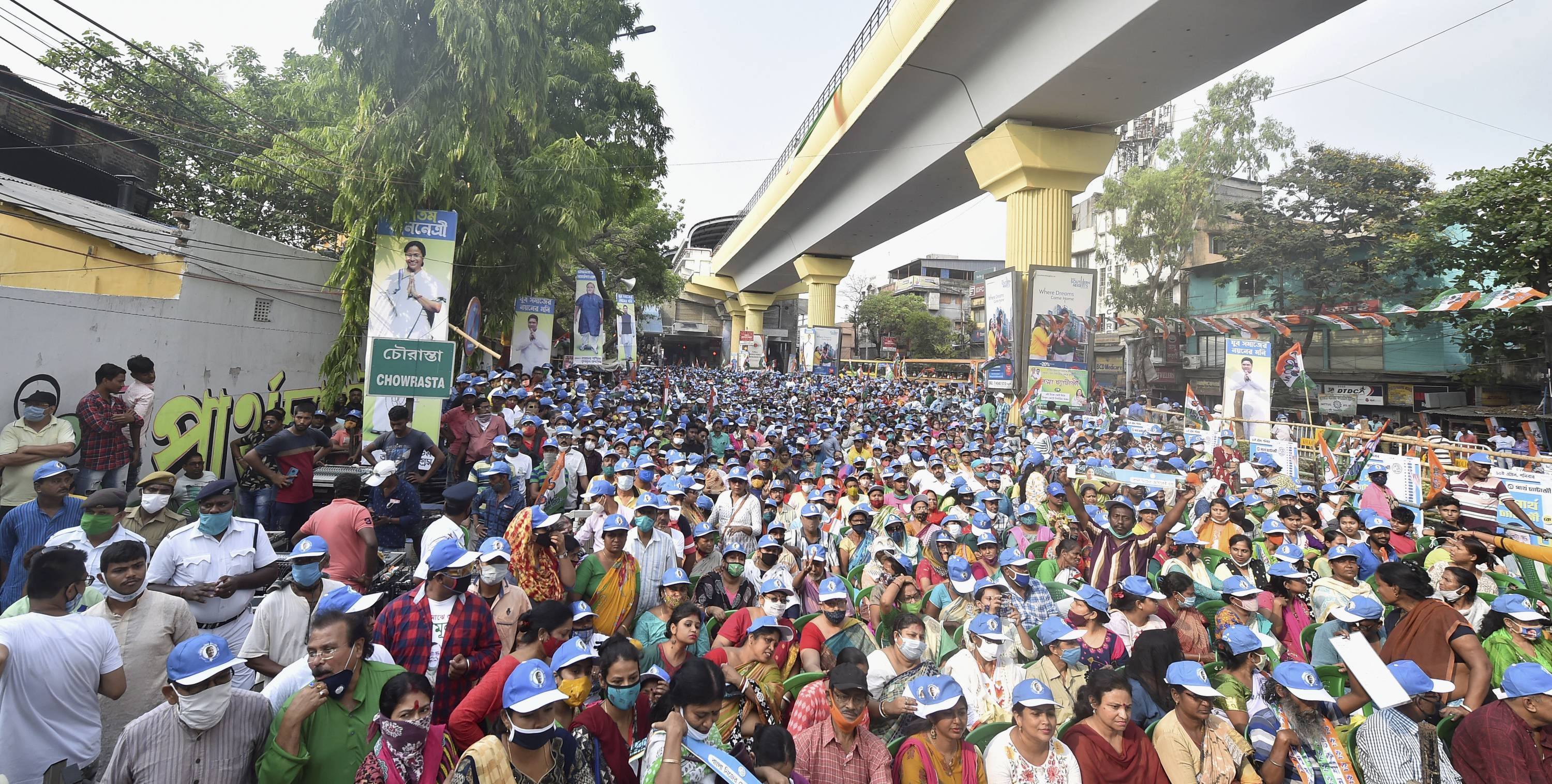8 अप्रैल को कोलकाता में हुई टीएमसी की एक रैली. (फोटो: पीटीआई)